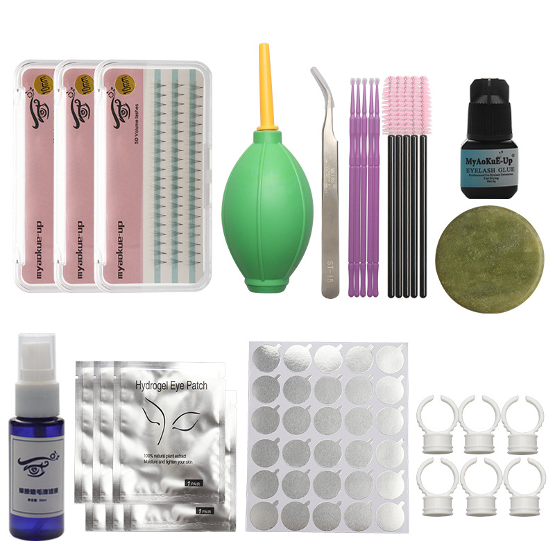 Eyelash Extension Open Eye - 13PCS DIY Eyelash Extension Kit for