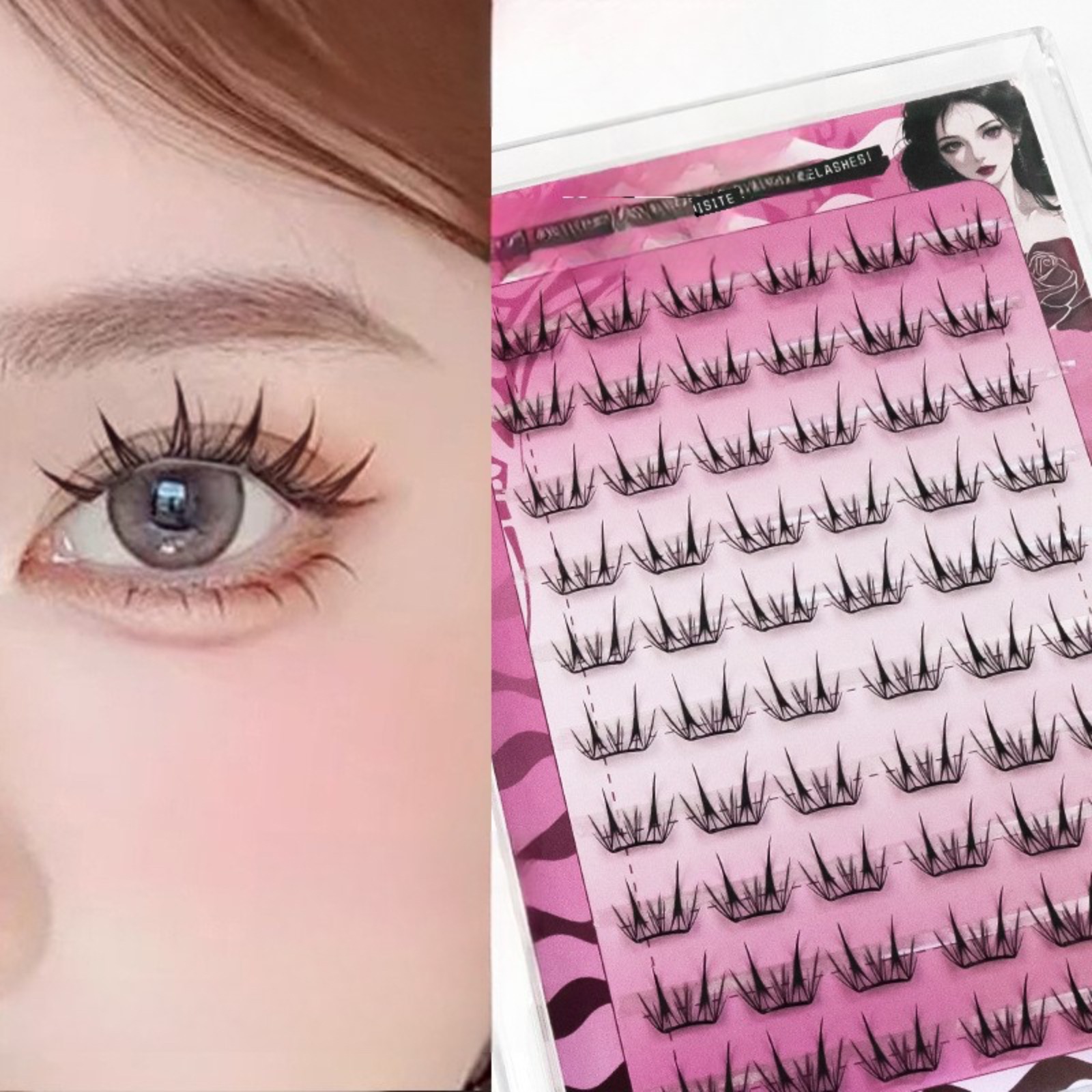 Eyelash Extension Uv Glue - No Glue Self Adhesive Lash Clusters