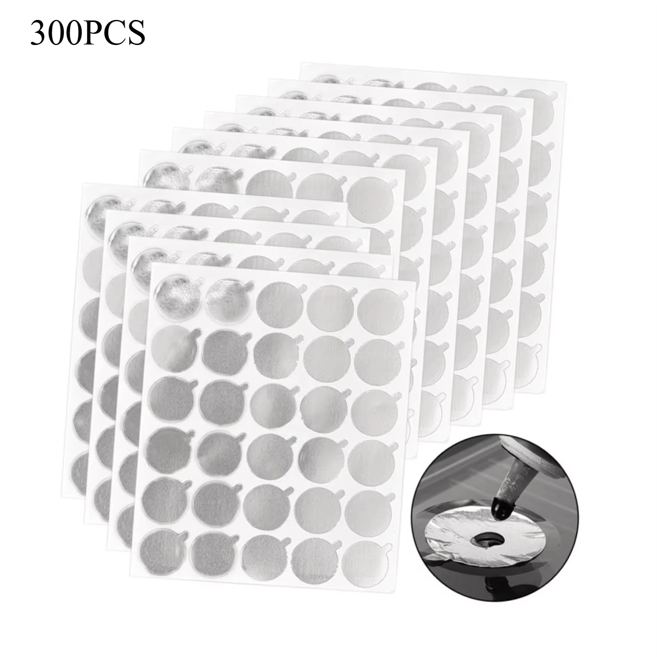 Eyelash Extension Usa - 300pcs Foil Sticker Pads(10 Sheets) Eyelash