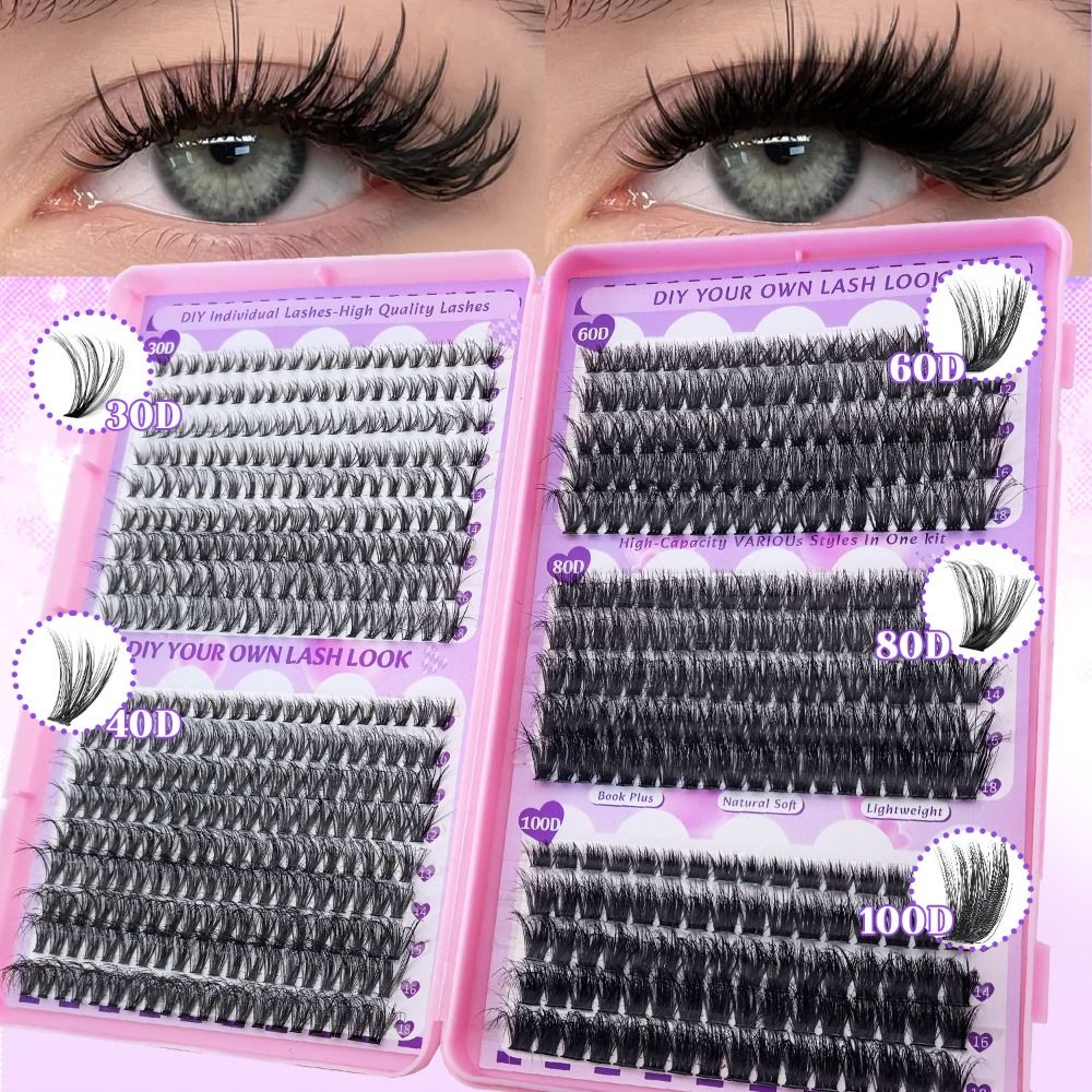 Eyelash Extension Natural Look - 9-18mm Length False Eyelashes Bond and