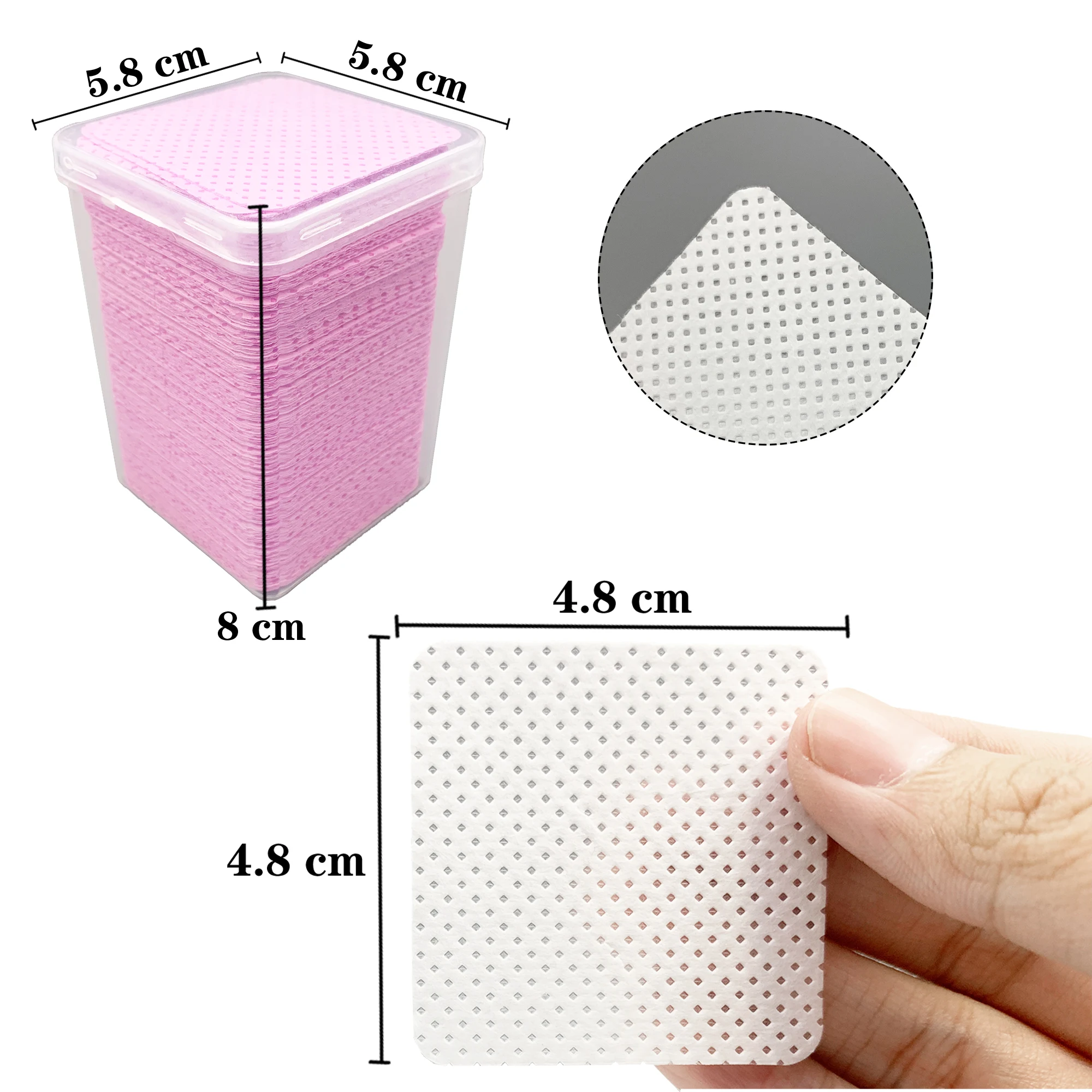 200Pcs/Box Lint Free Nail Wipe - огляд і ціна Eyelash Extension Glue Remover