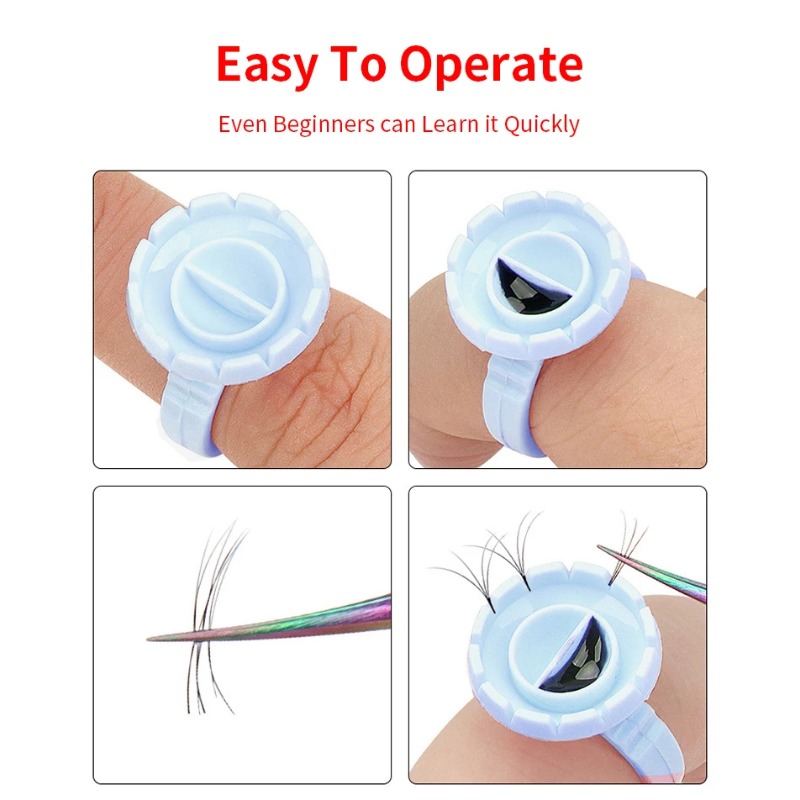 100 Pcs Disposable Eyelash Glu - огляд і ціна Eyelash Extension Usa