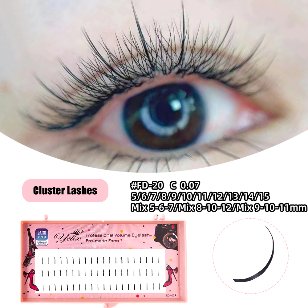 Yelix Natural Soft Individual  - огляд і ціна Eyelash Extension Natural Look