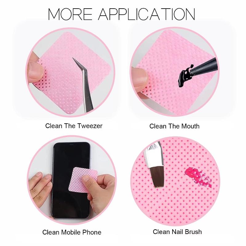 200Pcs Lint‑Free Nail Wipes Ey - огляд і ціна Eyelash Extension Glue Remover