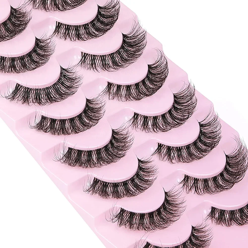 10 Pairs False Eyelashes 6D Su - огляд і ціна Eyelash Extension Cat Eye Wispy
