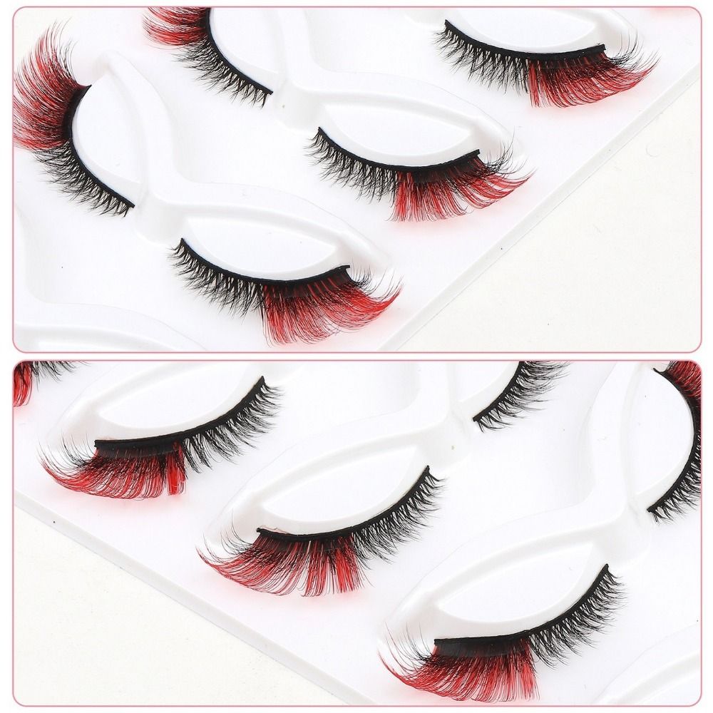 3D Mink Colored Anime Lashes F - огляд і ціна Eyelash Extension Cat Eye Wispy