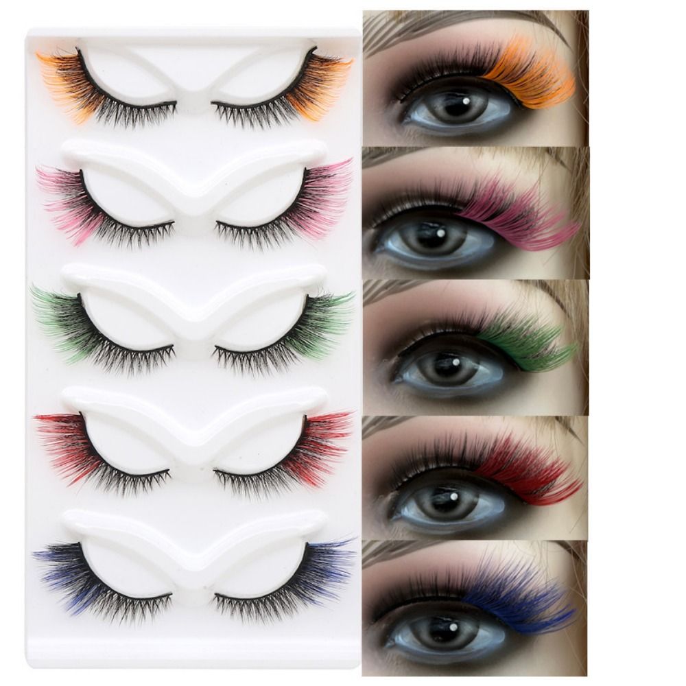 3D Mink Colored Anime Lashes F - огляд і ціна Eyelash Extension Cat Eye Wispy