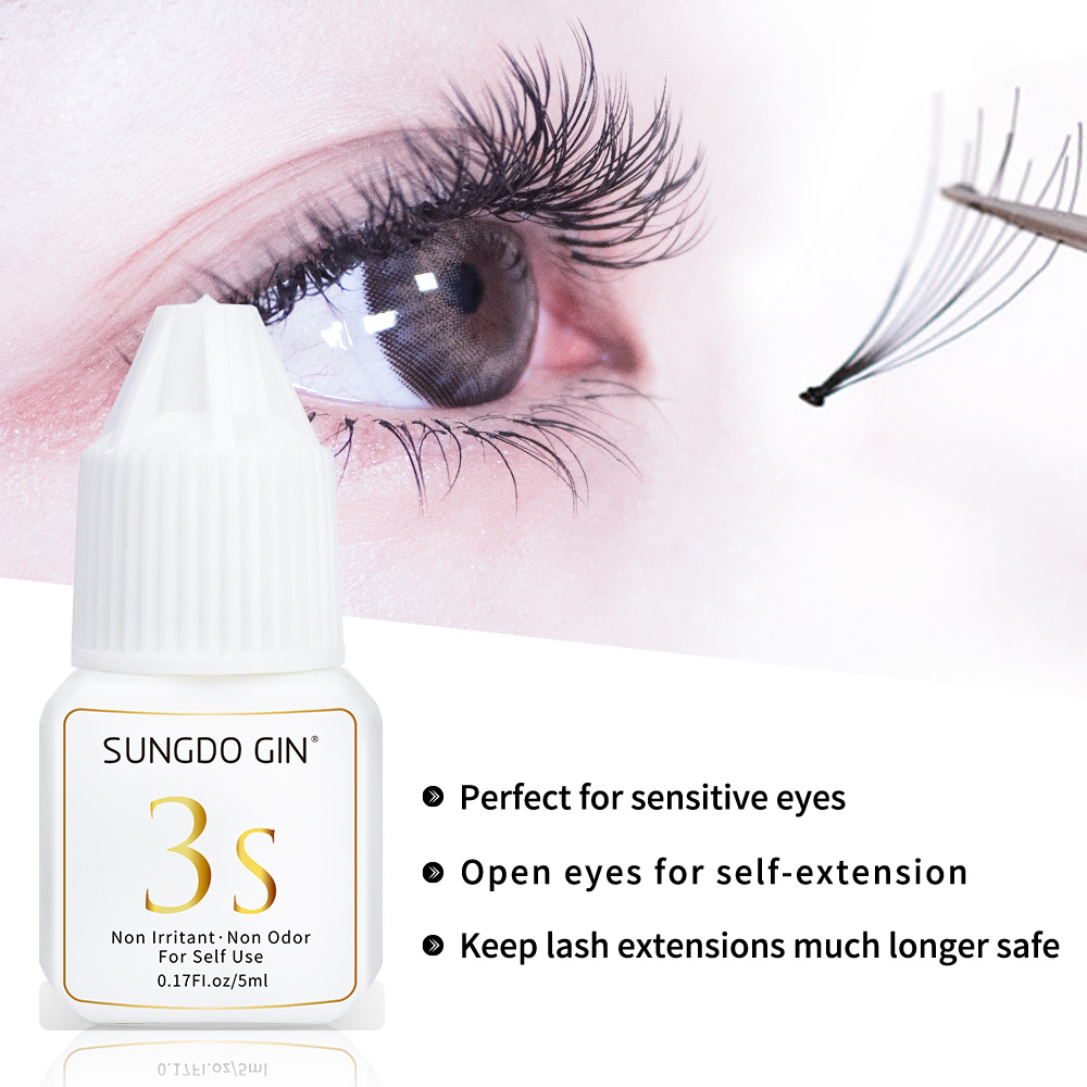 Eyelash Extension Glue 3S Fast - огляд і ціна Eyelash Extension Open Eye