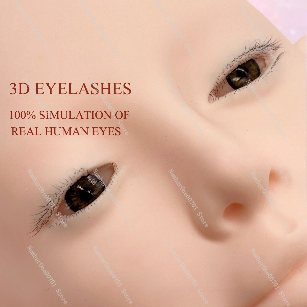 3-Layer Silicone Mannequin Hea - огляд і ціна Eyelash Extension Open Eye