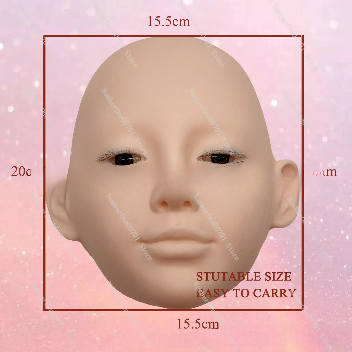 3-Layer Silicone Mannequin Hea - огляд і ціна Eyelash Extension Open Eye