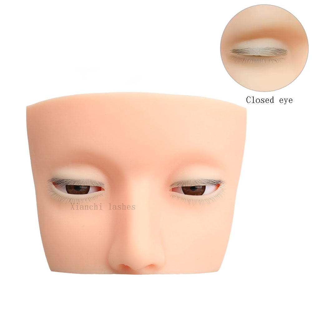 4 Layered Mannequin Head for E - огляд і ціна Eyelash Extension Open Eye