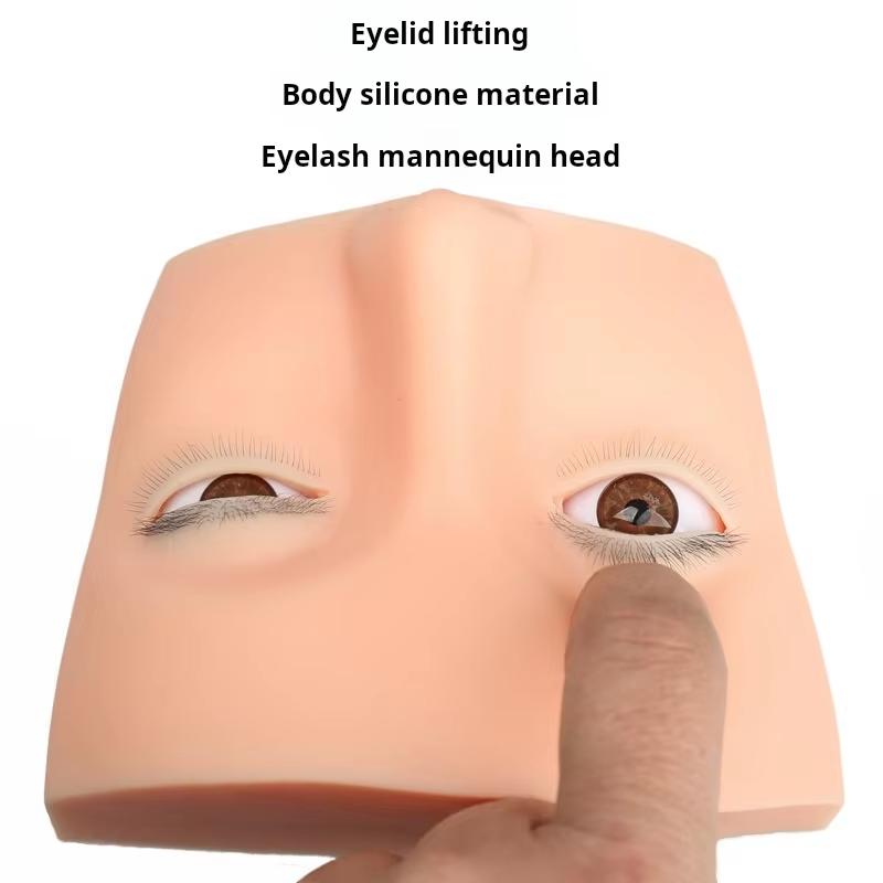 4 Layered Mannequin Head for E - огляд і ціна Eyelash Extension Open Eye