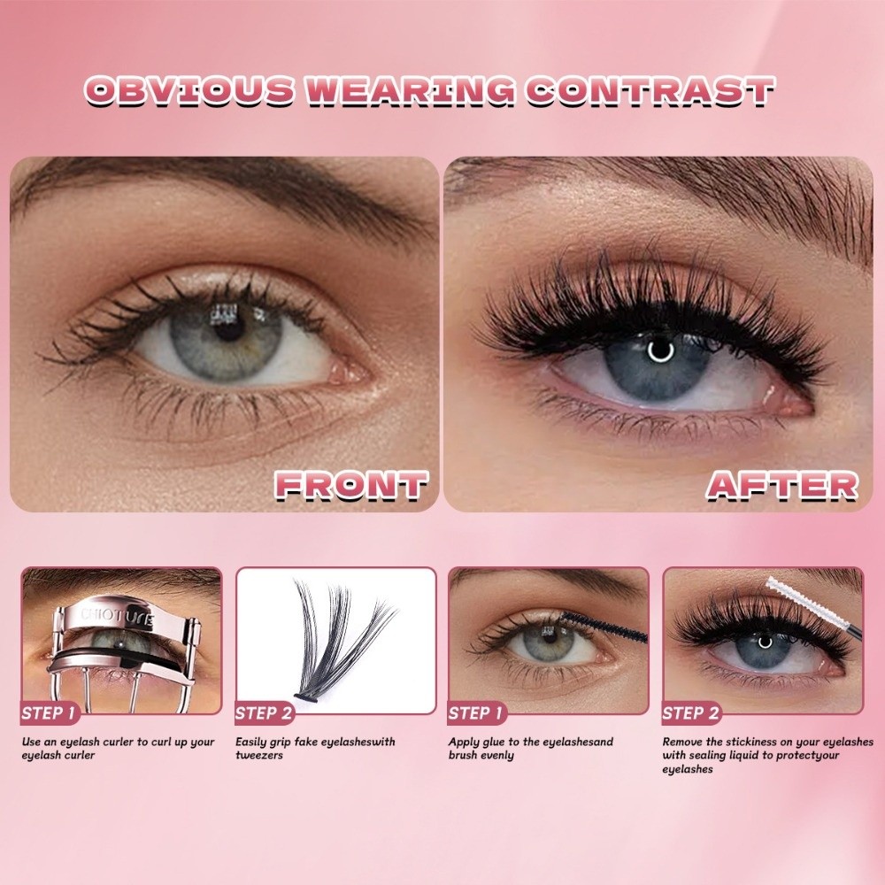 8-16mm Length False Eyelashes  - огляд і ціна Eyelash Extension Natural Look