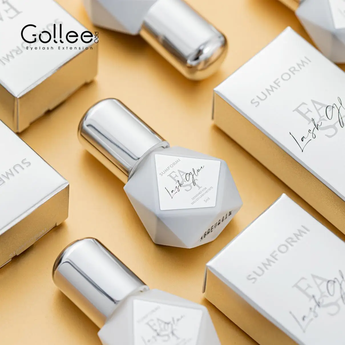 5 Bottle Eye Lash Glue No Irri - огляд і ціна Eyelash Extension Open Eye