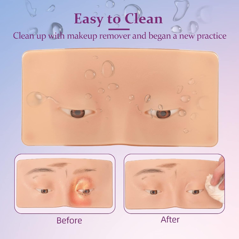 3D Silicone Face Makeup Practi - огляд і ціна Eyelash Extension Open Eye