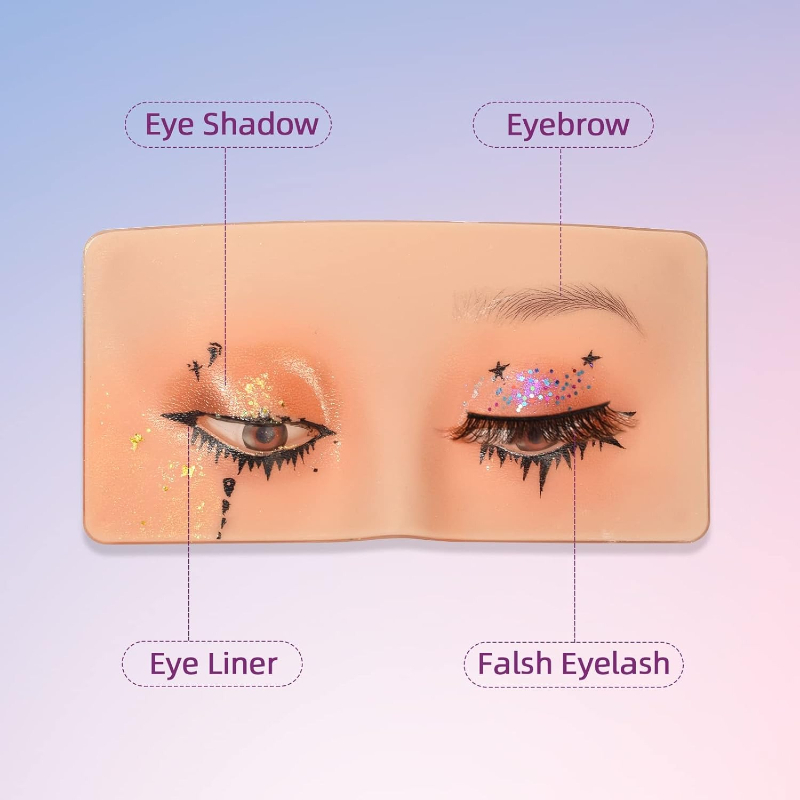 3D Silicone Face Makeup Practi - огляд і ціна Eyelash Extension Open Eye