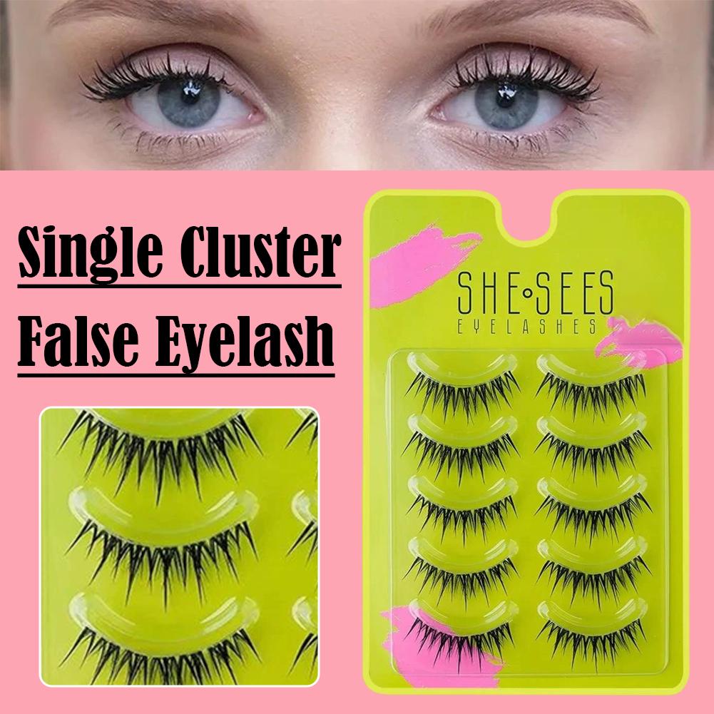 Natural Cluster False Eyelashe - огляд і ціна Eyelash Extension Cat Eye Wispy